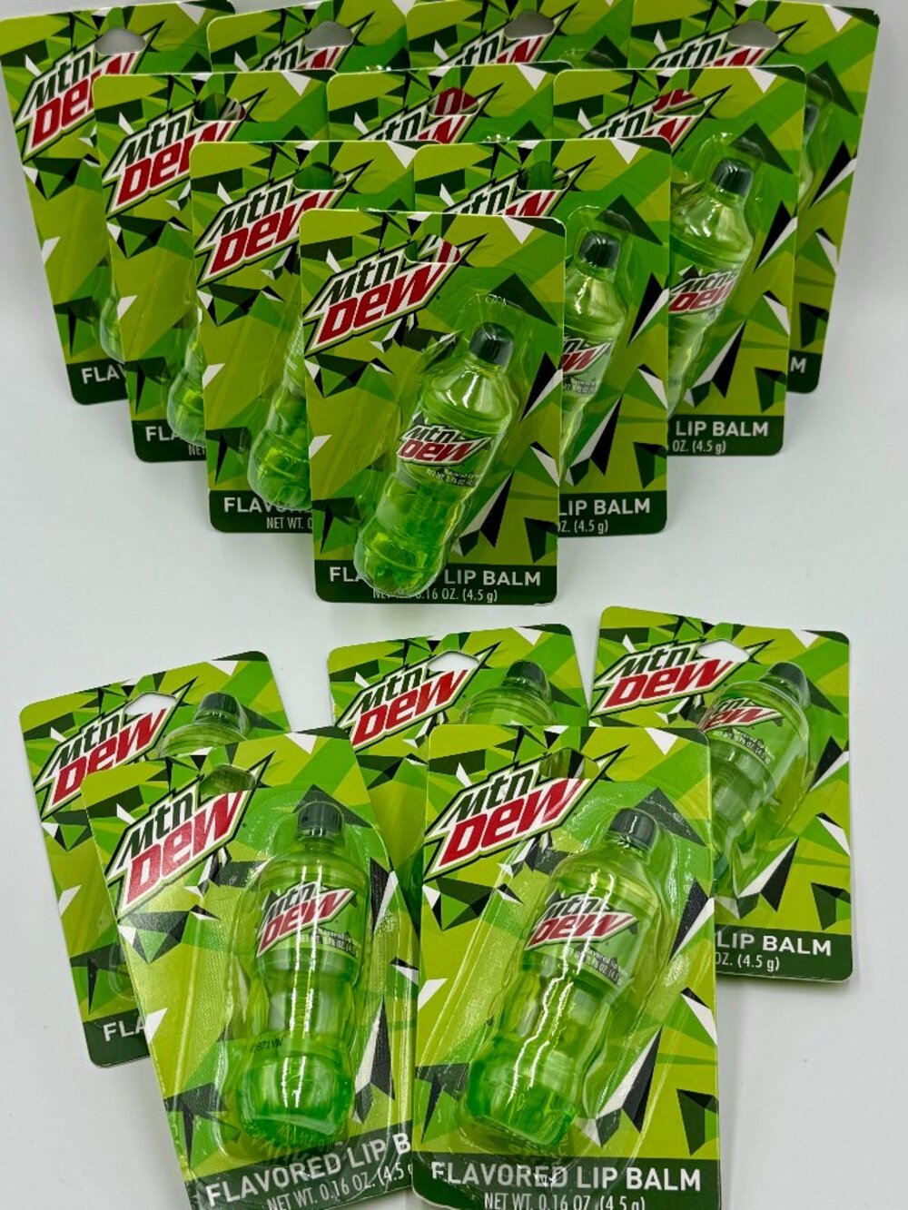 15 Pieces Mountain Dew Flavored Lip Balms Bundle